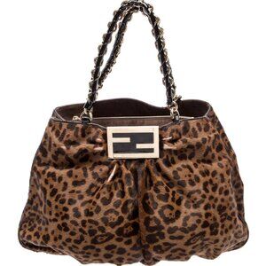 FENDI LEOPARD PONYHAIR LARGE MIA BAG  ****AUTHENTIC****!!!!
